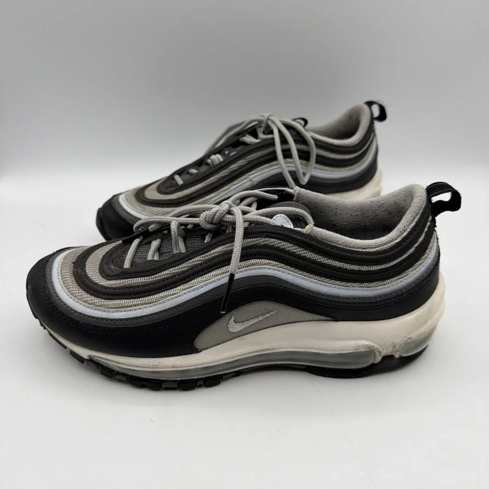 Nike Air Max 97 Shoes Youth Size 7Y Black Gray GS
